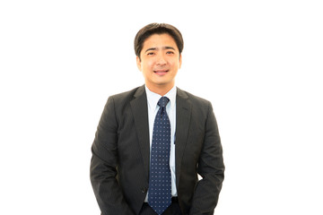 笑顔のビジネスマン