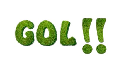 Gol with grass.