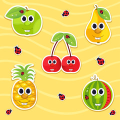 vector icon set fruit