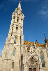 Fototapeta na wymiar Kościół Macieja w Budapeszcie (Węgry)