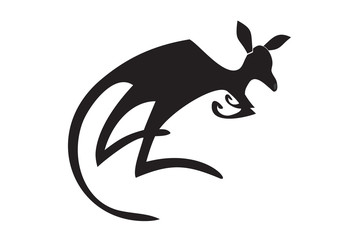 Kangaroo silhouette