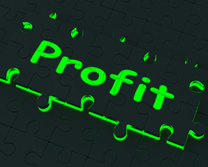 Profit Puzzle Shows Earnings And Investment
