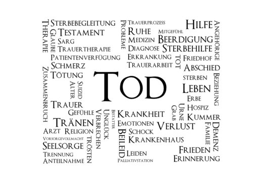 stichwortwolke tod