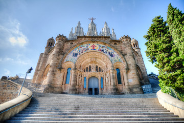 Fototapeta na wymiar Kościół HDR Barcelona