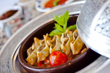 Turkish Ravioli (Manti) from classical Ottoman-Turkish Cuisine