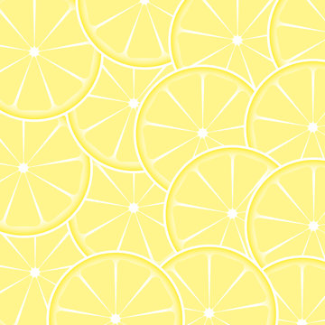 Lemon fruit abstract background vector illustration