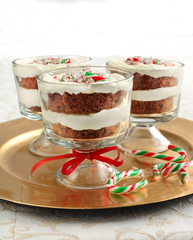 Candy Cane chocolate trifle