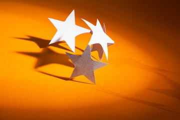 Paper christmas stars.