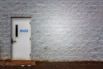Employee Entrance Industrial Backdrop