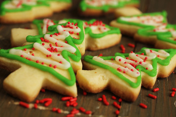 Christmas tree cookies