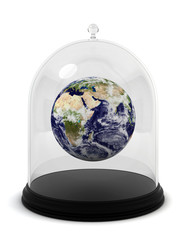 earth under a glass bell.Elements of this image furnished by NAS