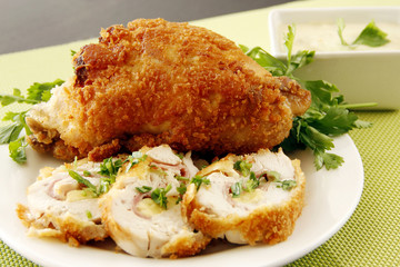 Stuffed fried chicken