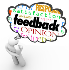 Feedback Thought Cloud Thinker Review Opinion Comment