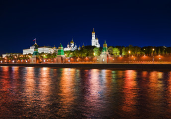 Kremlin in Moscow at night