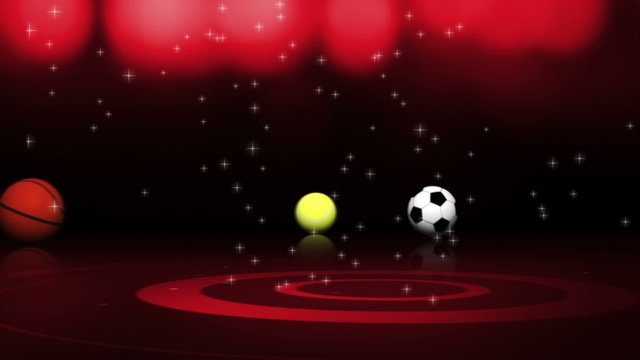 Sport Balls and Text Red - HD1080