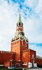 Fototapeta na wymiar Zbawiciela (Spasskaya) Tower of Kremla, Rosja.