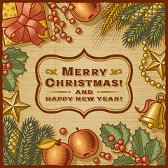 Christmas Retro Card