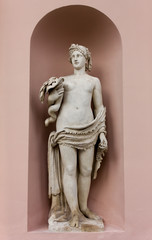 Neoclassic Marble Statue in its Niche