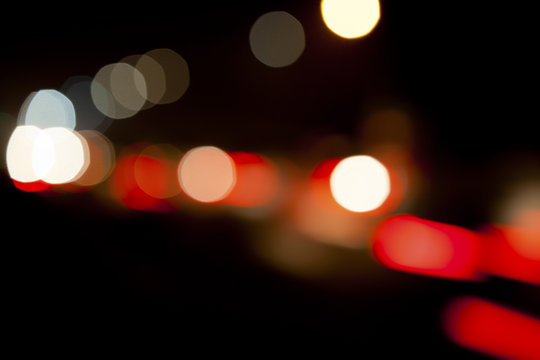 Abstract, car light trails