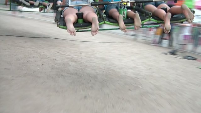 Dirty Feet - Hang Gliding Ride at Fair