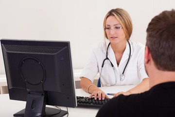 Physician explains the procedure