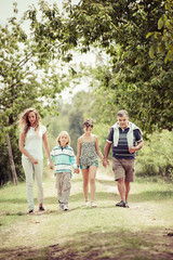 Fototapeta premium Happy Three Generations Family Outdoor