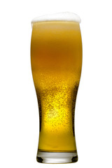 mug of beer isolated on white
