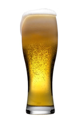 mug of beer isolated on white