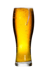 mug of beer isolated on white