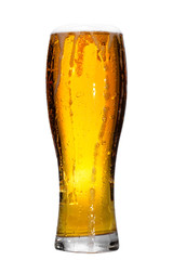 mug of beer isolated on white