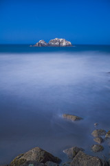 Seal Rocks from Sutro Baths at night , San Francisco