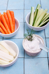 Gemüsesticks zum dippen