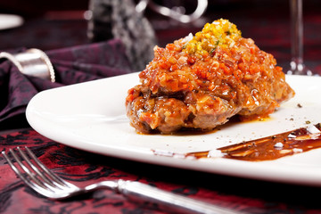 meat with vegetables