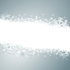 Fototapeta premium christmas card with snowflakes