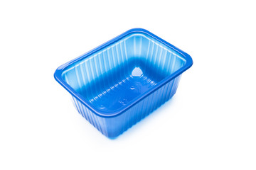 plastic container isolated on white