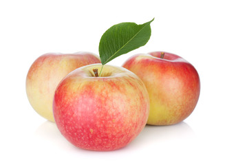 Three ripe apples