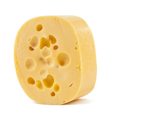 Dutch cheese isolated