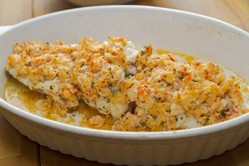 Seeteufel mit Flusskrebskruste