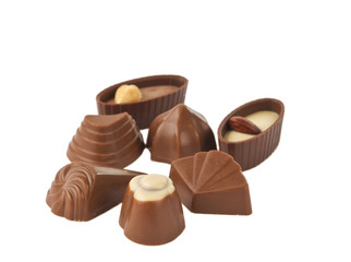 chocolate candy isolated
