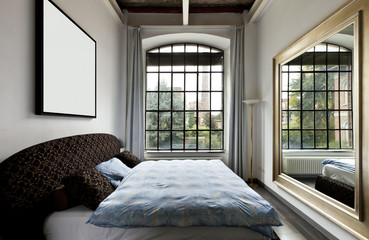 beautiful house, interior, view of the bedroom