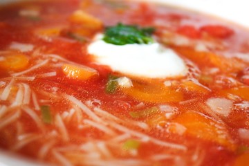 zupa pomidorowa - obrazy, fototapety, plakaty