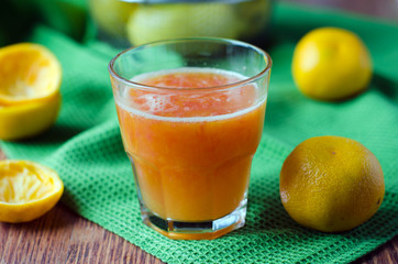 Freshly squeezed tangerine juice