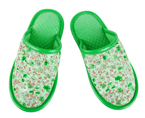 Green slippers
