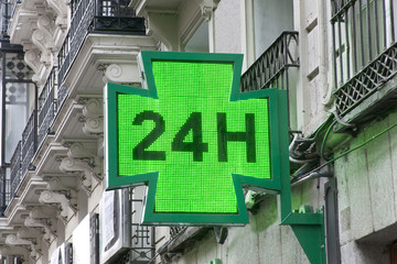 Pharmacy green cross