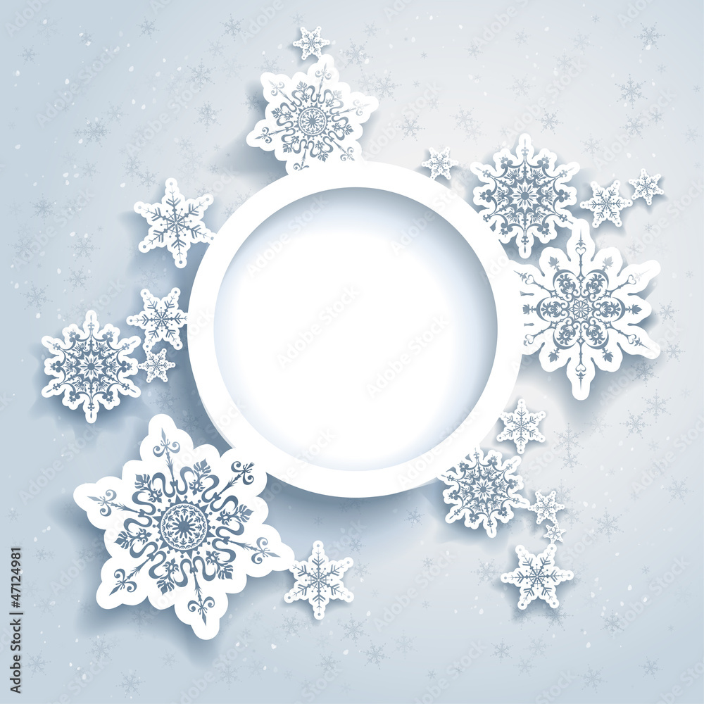 Fototapete Abstract winter design