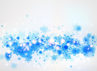 Abstract background with snowflakes