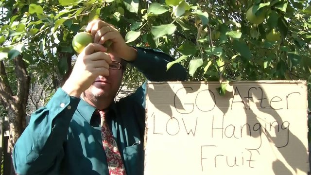 Low Hanging Fruit Businessman