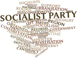 Obraz premium Word cloud for Socialist Party