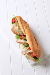 Chicken sub sandwich