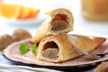 Sweet nut rolls